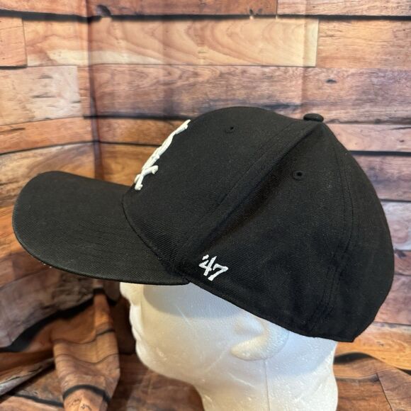 Chicago White Sox Hat Cap Black SnapBack Adjustable MLB American League Patch 47 - Picture 4 of 8